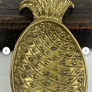 Brass Pineapple Trinket Dish